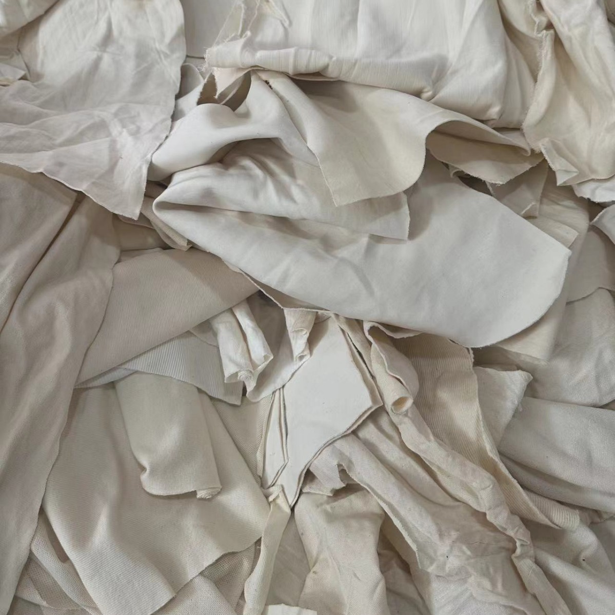 White [This White] Pure Cotton Asymmetrical Large Cutting Industrial Machine Wiping Cloth Industrial Rag Super Oil Absorption