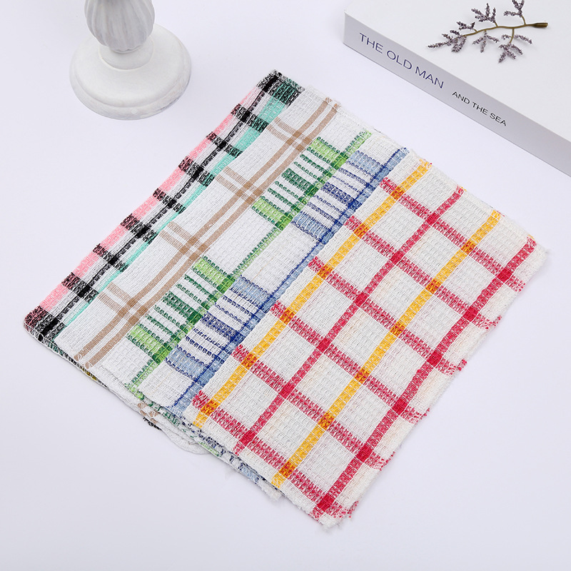 Кросс-бордерная двойная губка для мытья посуды Amazon, кухонные принадлежности, уборка, безворсовая, клетчатая