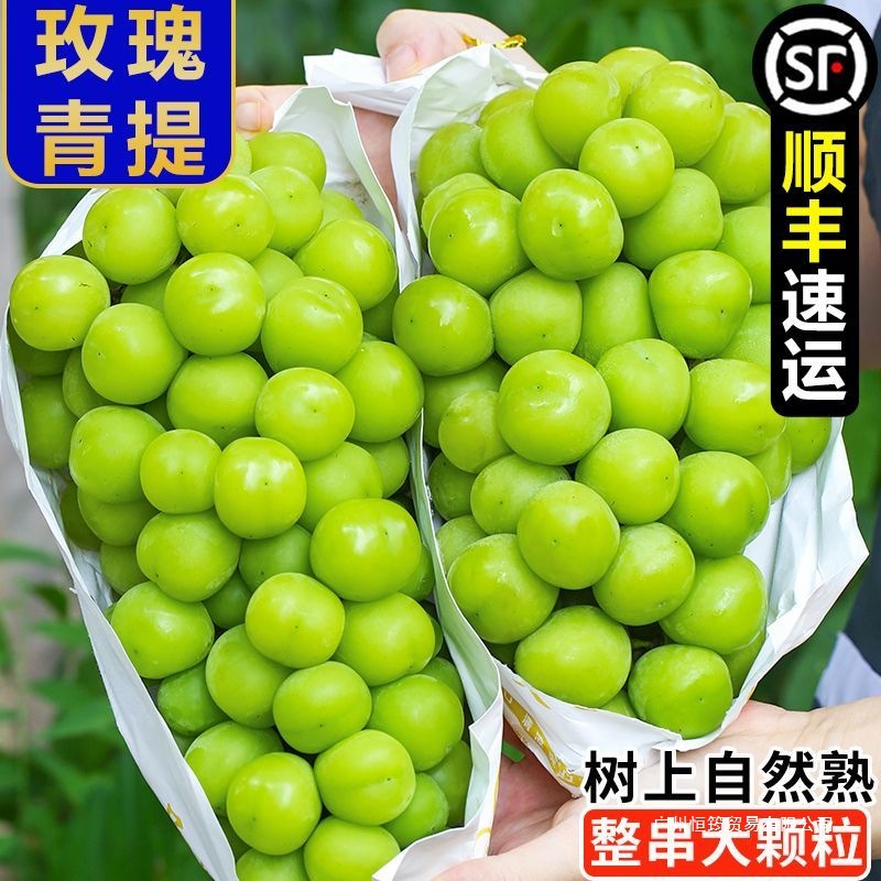 1000 Grams of Sunshine Rose Grapes, Fresh Seasonal Fruit, Fragrant Green Grapes
