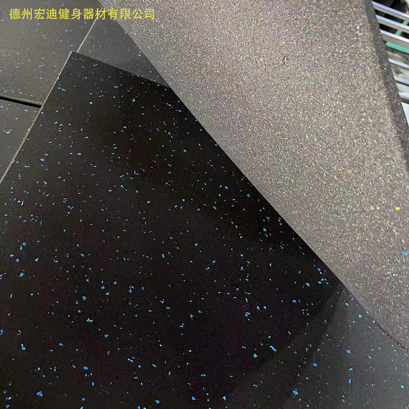 Rubber Floor Mat Anti-slip Strength Training Indoor and Outdoor Floor Rubber Sports Sound Insulation Shock-absorbing Mat Gym Floor Mat