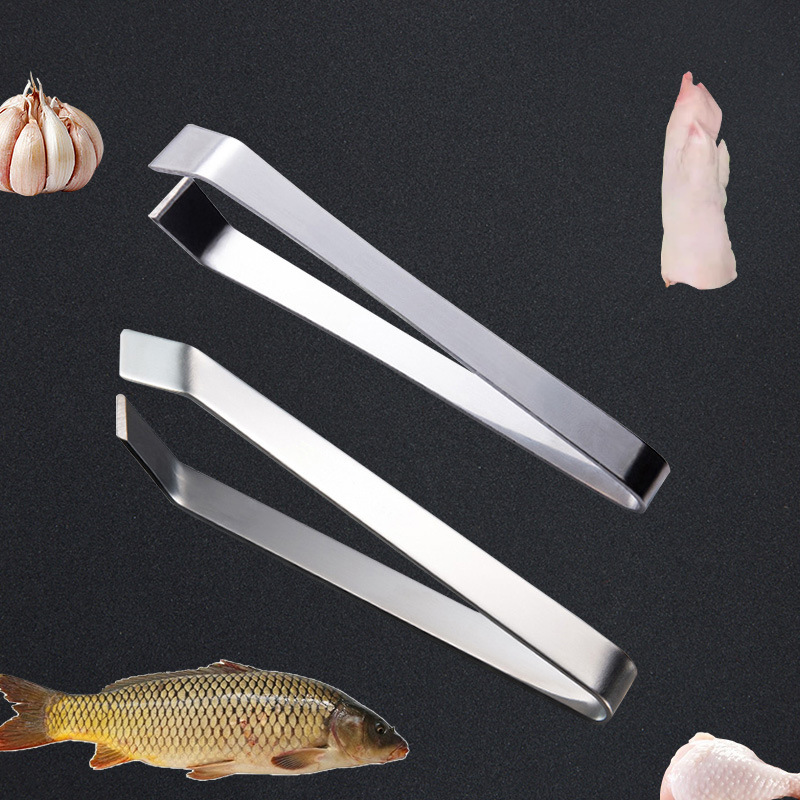 Stainless Steel Pig Hair Clip Fish Bone Pliers Chicken Feather Duck Feather Clip Hair Puller Pig Hair Pliers Beard Kitchen Hair Clip Tweezers