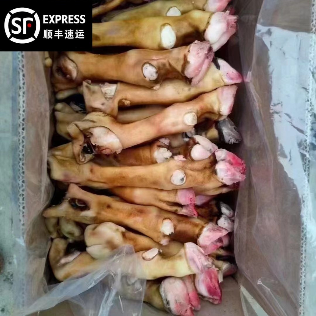 Свежие овечьи копыта с сухожилиями, ошпаренные овечьи копыта, жареные овечьи копыта, ноги овец, головы овец, ингредиенты из баранины, оптовая продажа лотков