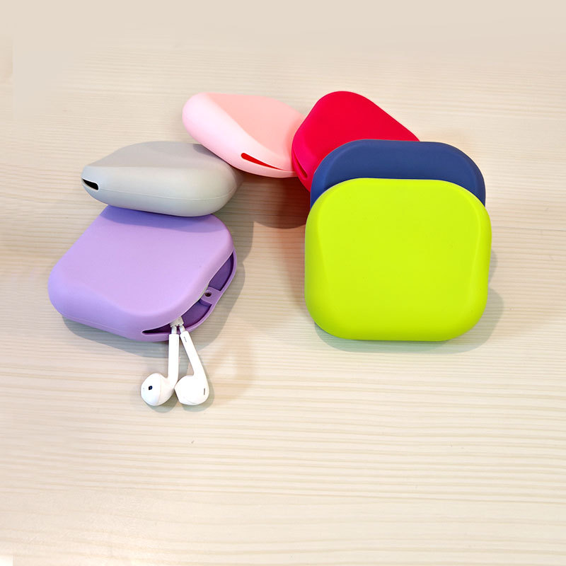 Cross-Border New Product Key Silicone Storage Bag Simple Magnetic Children's Coin Purse Data Cable Trinket Storage Bag