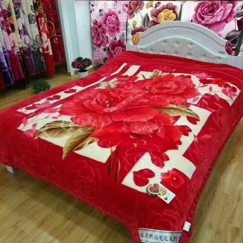 Одеяло Расчел Толстое Двухслойное Зимнее Супер Мягкое Текстурированное Одеяло Оптовая Продажа Прямые Поставки