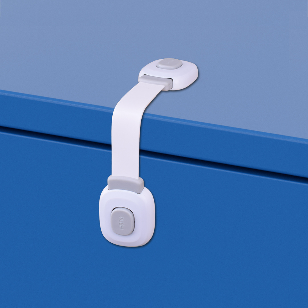 Multi-functional children's refrigerator safety lock cabinet drawer toilet lock cabinet door lock punch-free lock buckle cross-border hot sale