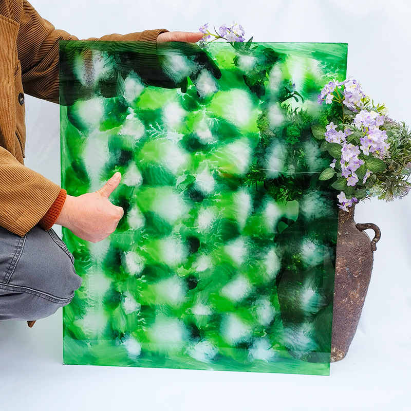 Large ice crack mosaic colored glass fragments handmade diy material Candlestick tempered Turkish Lamp Transparent