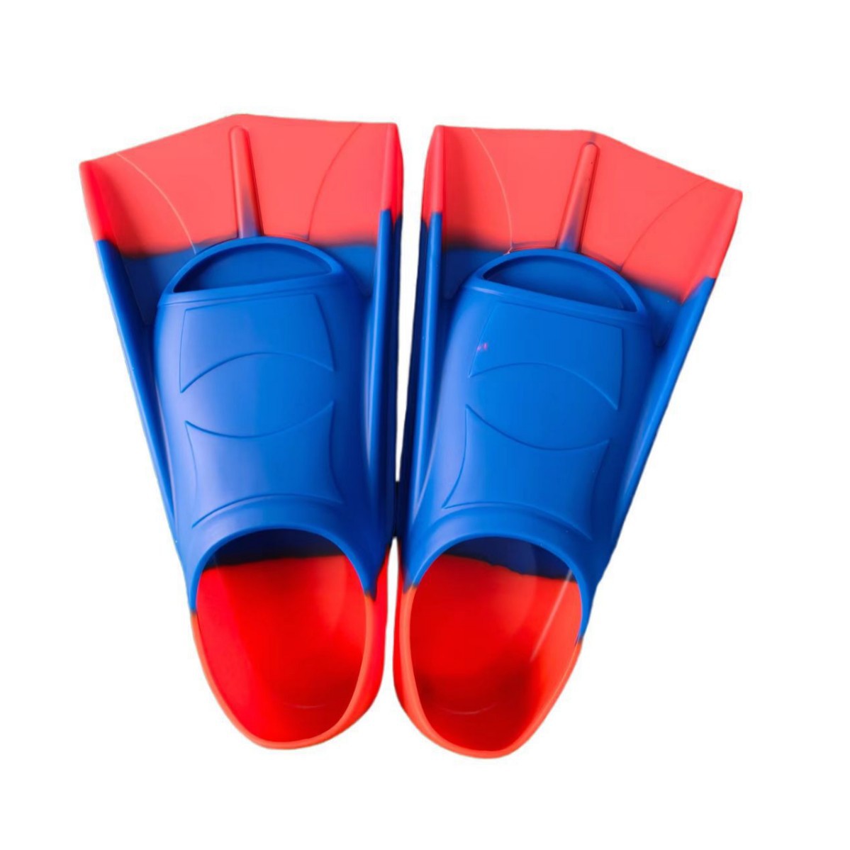 Professional swimming flippers silicone short flippers children diving frog shoes training diving equipment wholesale silicone frog shoes short