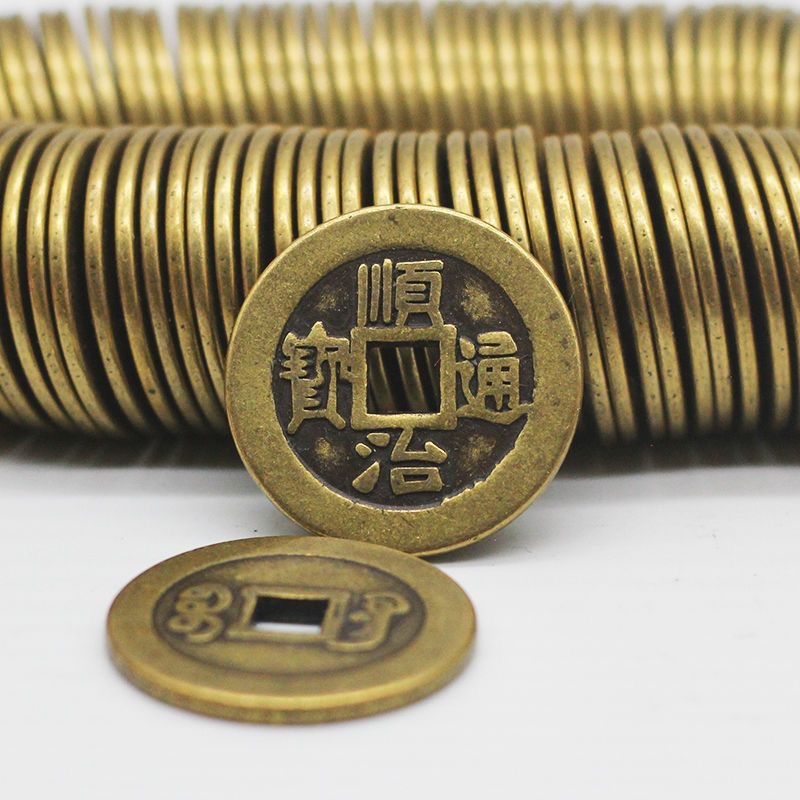 Thickened Copper Coins Five Emperors Retro Copper Coins Brass Antique Objects Thickeneded 2.8cm Pressure Threshold Thickeneded Copper Coins Wholesale