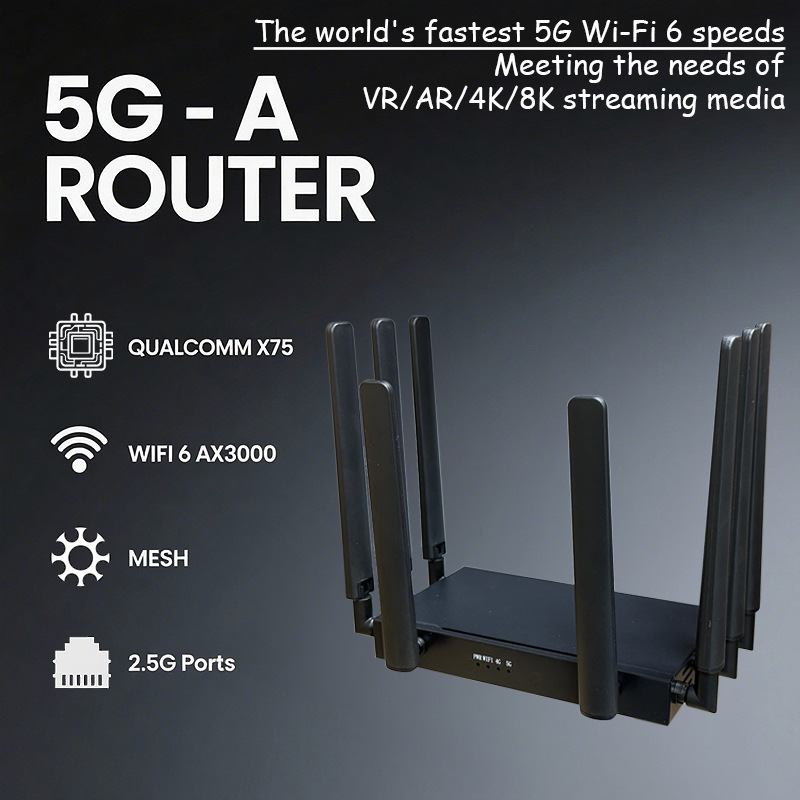 Промышленный класс 2.4G+5G двухдиапазонный 5G CPE Wifi6 Ax3000 роутер, внешний сетевой порт, 8 антенн