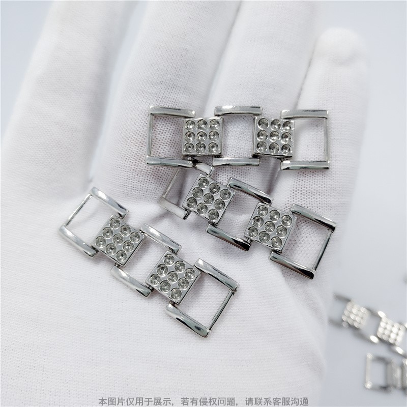High-End Shoe Buckle Accessories, Diamond-Encrusted Shoe Buckles, Jewelry Chains, Hanging White Buckles, Bracelet Buckles, Factory Direct Sales