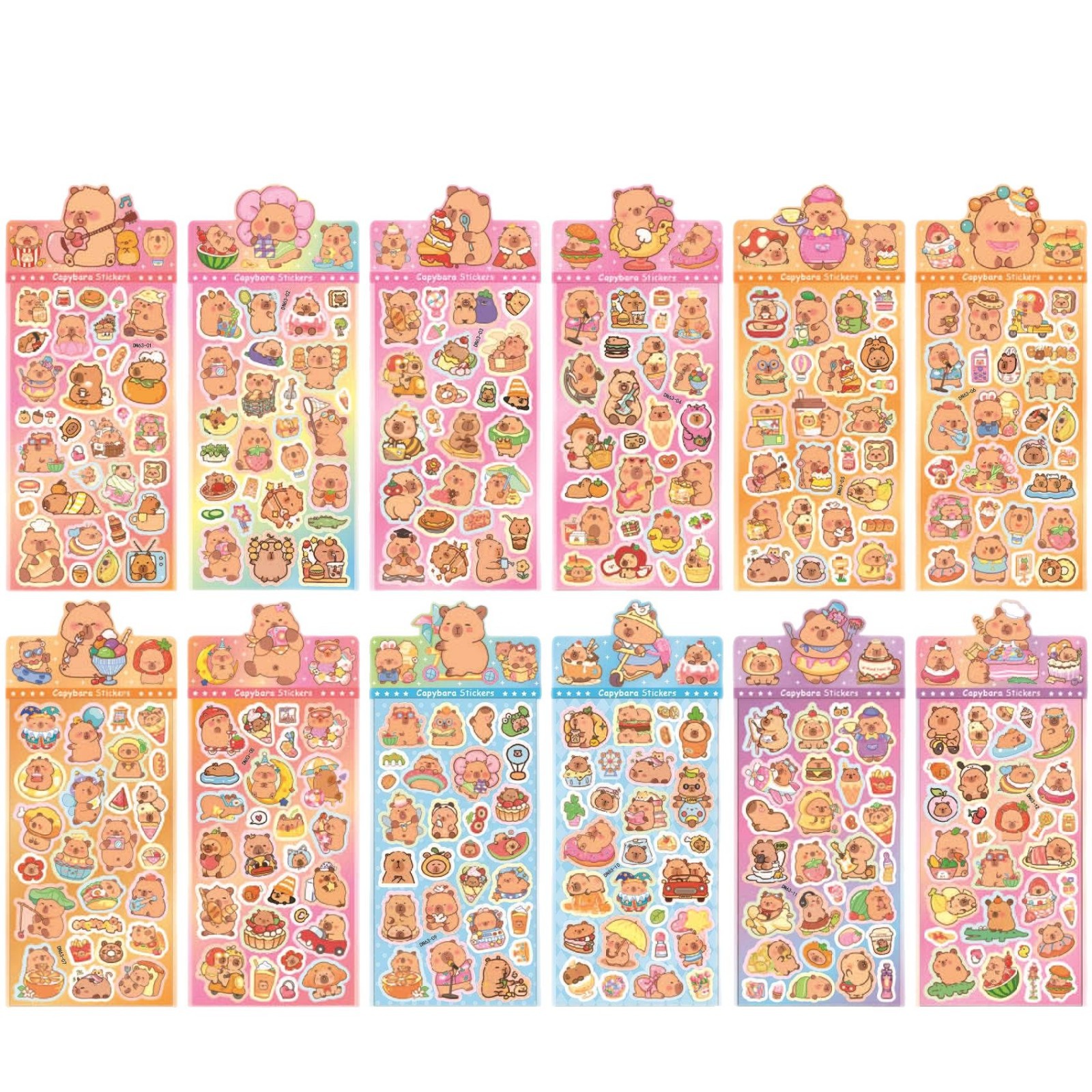 Laser Guka Stickers Cute Cartoon Creative Stickers DIY Hand Account Mobile Phone Waterproof Stickers Decorative Stickers