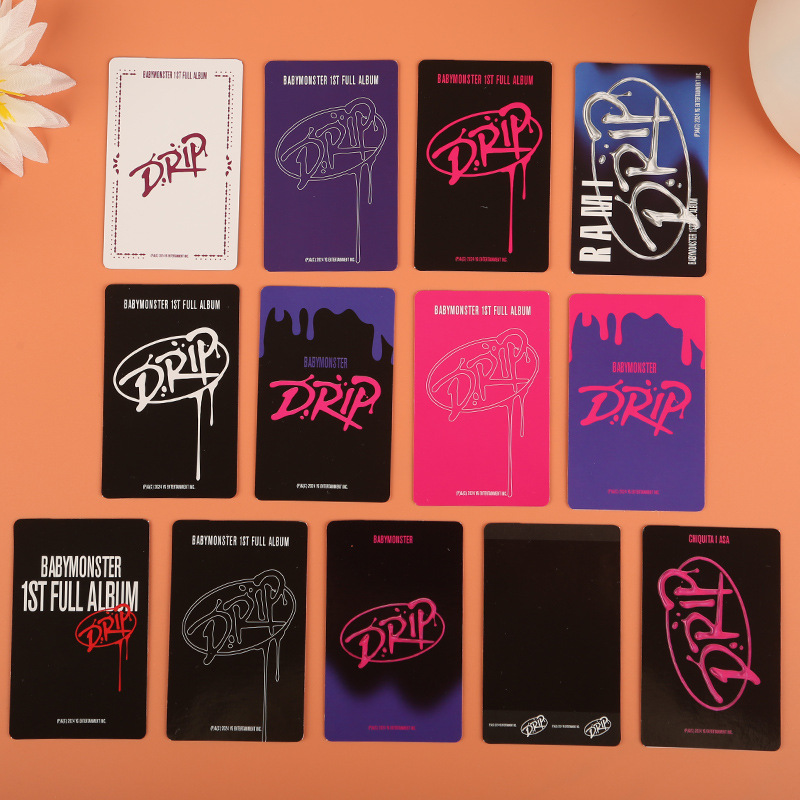 Babymonster Treasure Monster New Drip Same Style Small Card Postcard