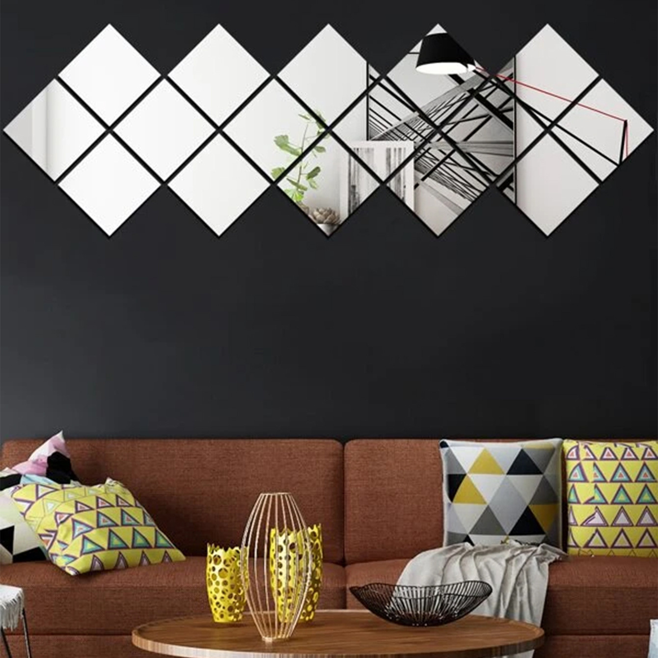 HD зеркальные наклейки, самоклеящиеся акриловые наклейки для ванной, мягкое зеркало, оптовая продажа