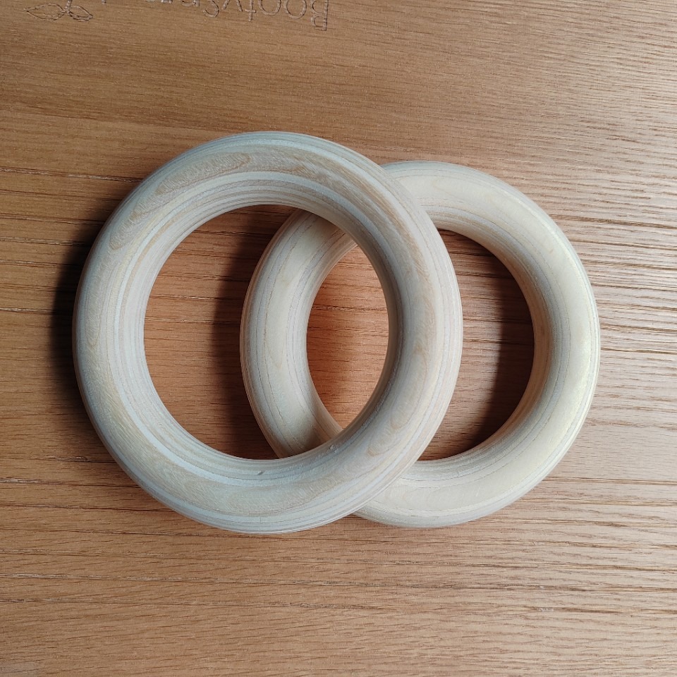 Factory direct sales gymnastics sports rings children's entertainment wood rings wooden rings