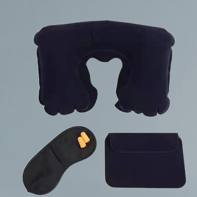 Портативная дорожная подушка для шеи, шейная U-образная подушка, поддержка шеи для высокоскоростного поезда и междугороднего автобуса, средство для сна, надувная U-образная подушка