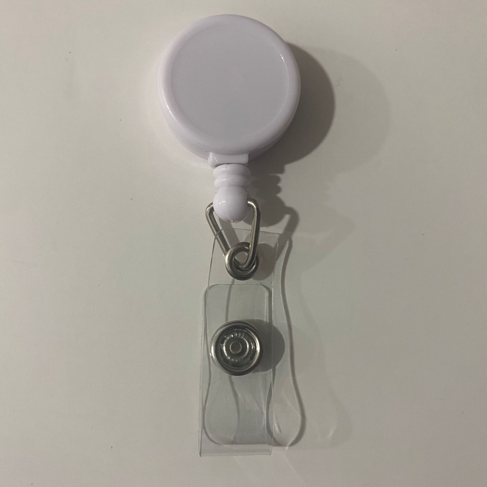 Telescopic buckle small easy-pull buckle 2.5cm easy-pull toy keychain glossy ID buckle cartoon badge badge buckle