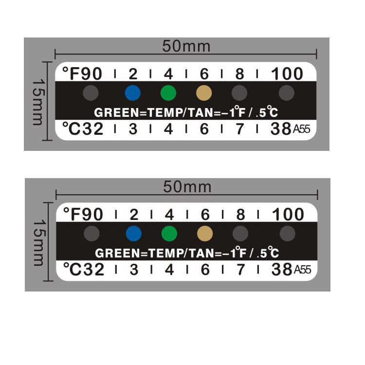 Factory spot urine cup thermometer patch urine cup temperature measurement sticker temperature discoloration saline temperature measurement sticker