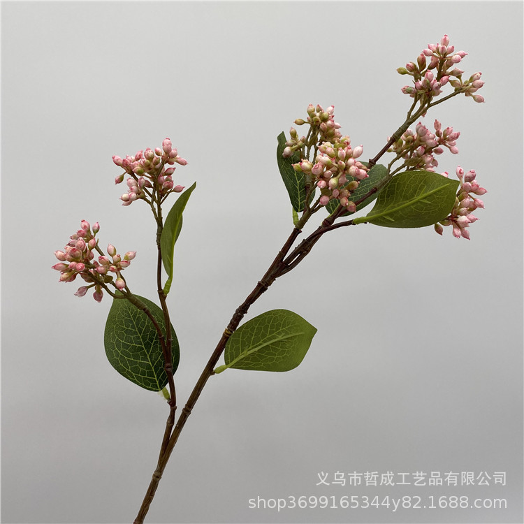 Octagonal fruit multi-head White Pearl fruit living room decoration rice fruit flower arrangement matching wedding props Flower floral