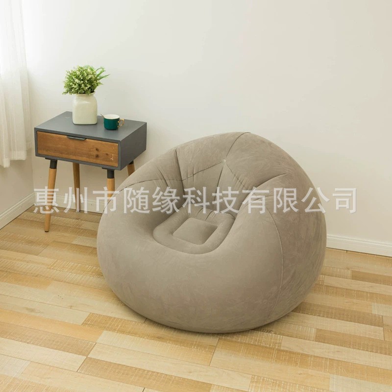 New Inflatable Sofa Single Lazy Sofa Chair Foldable Outdoor Casual Bean Bag Thick Sofa Bed Cross Border in stock