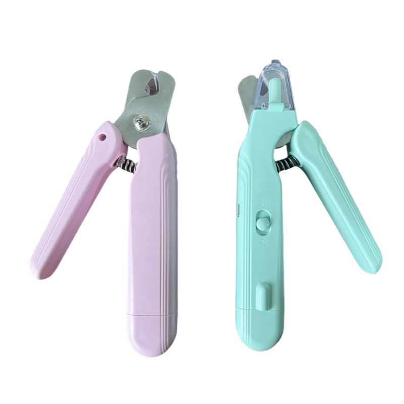Pet Nail Clipper Cat Nail Clipper Stainless Steel LED Electric Nail Grinder Two-in-One Universal Nail Clipper for Cats and Dogs