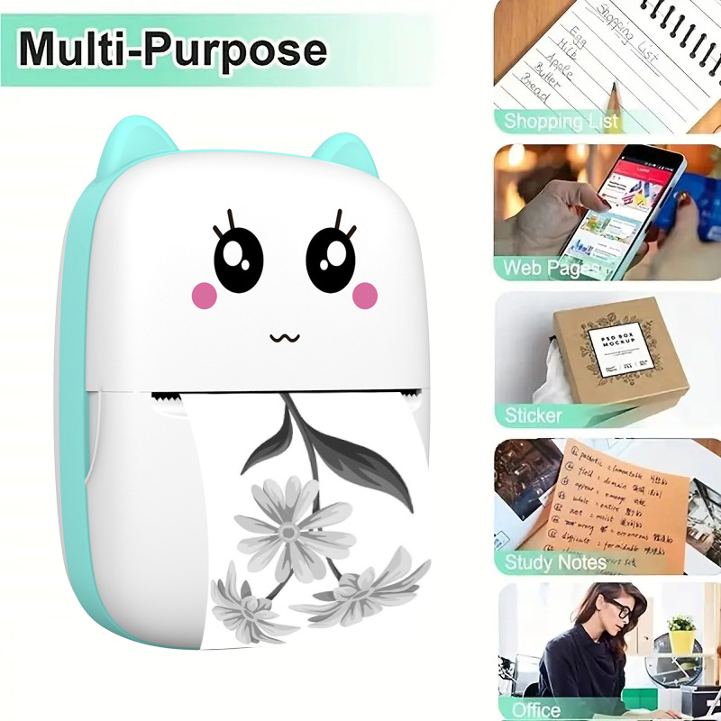 Cross-Border Mini Label Thermal Printer Mobile Phone Photo Small Portable Pocket Student Special Wrong Question Printer