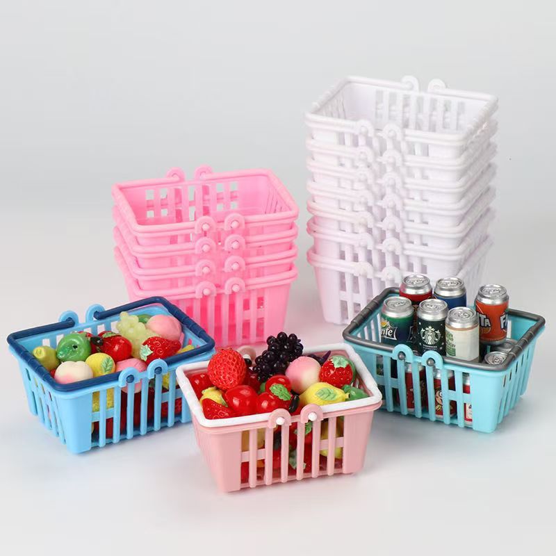 Миниатюрная мебель для игрового домика маленькие модели украшений детская игрушечная корзина аксессуары для кукольного домика