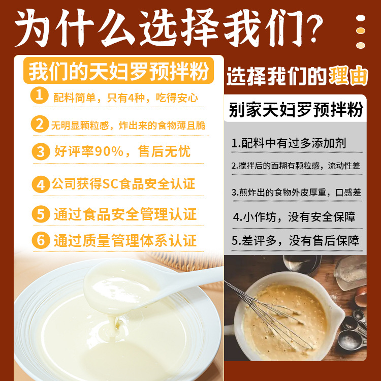 Customized Tempura Powder Fried Breaded Japanese-Style Fried Crispy Meat Powder Household Crispy Chicken Fried Powder Tempura Powder Instant Food