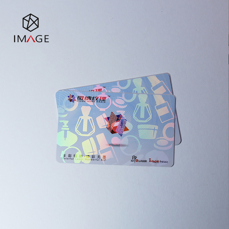 Manufacturer in stock optical anti-counterfeiting cold film holographic card anti-counterfeiting film card fit laser film Free Design