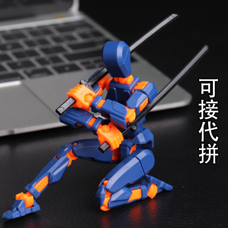 Cross-Border Third-Generation Lucky Doll 13-Joint Movable Toy 3D Assembled Doll DIY Decompression Ornament Artifact