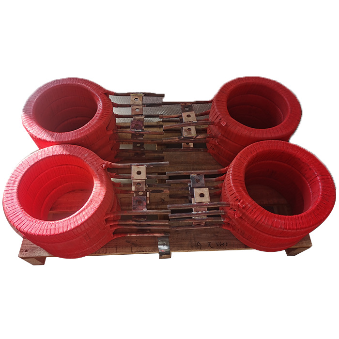 Inner Diameter 190mm Medium Frequency Furnace Reactor Coil 12 Turns Round Copper Tube Specifications 12×1.5mm Various Coils