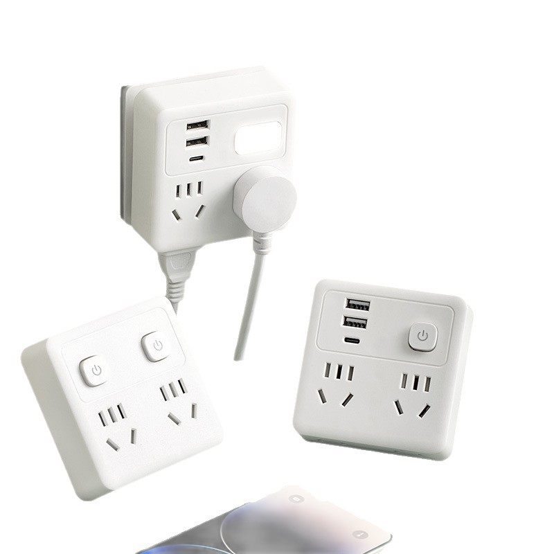 Rubik's Cube Socket Converter Extended Plug-in Line-free Household One-turn Six-hole Multifunctional Plug Wiring Board Wireless