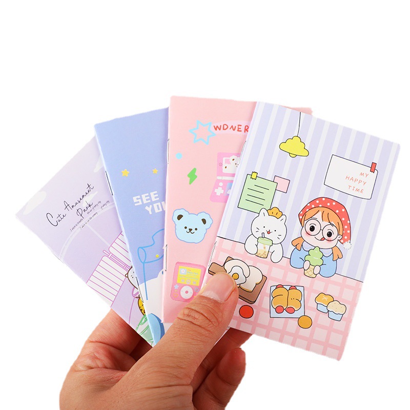 Factory direct supply cartoon notebook mini pocket book cute small notebook gift small gift wholesale plus LOGO