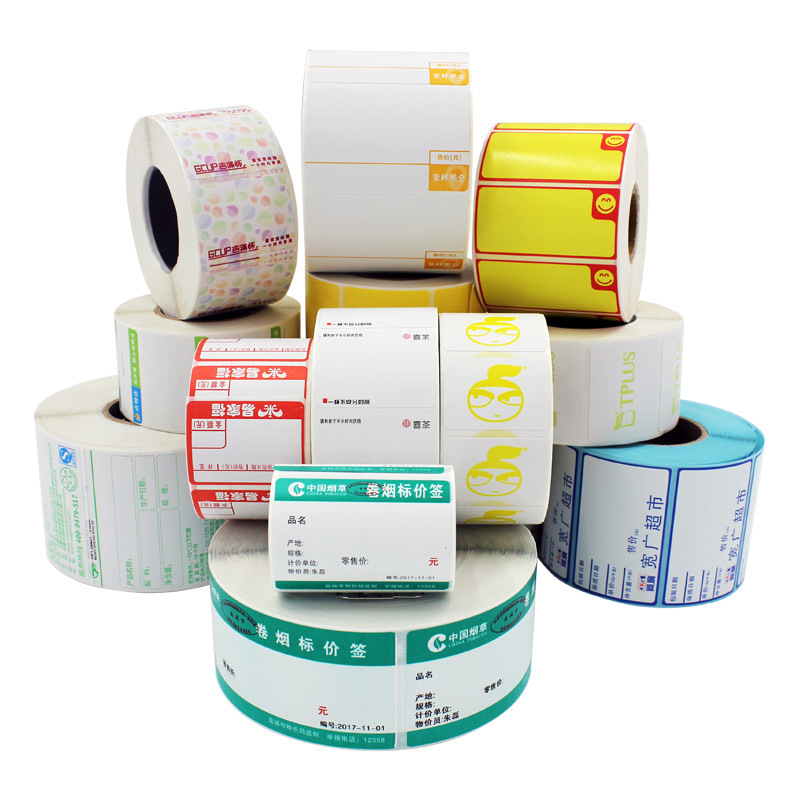 Thermal label clothing tag commodity price food sticker sticker bar code paper three waterproof scratch resistance