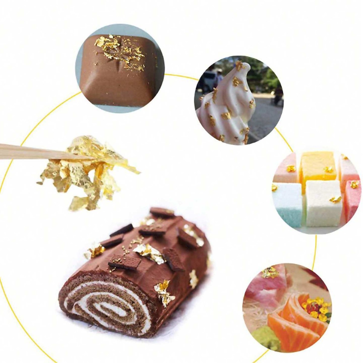 Factory Direct Sales of Gold Foil Decorations, Silver Foil, Gold Foil Paper, Decorative Gold Foil, Silver Foil Stickers, Baking Crafts, Cross-Border