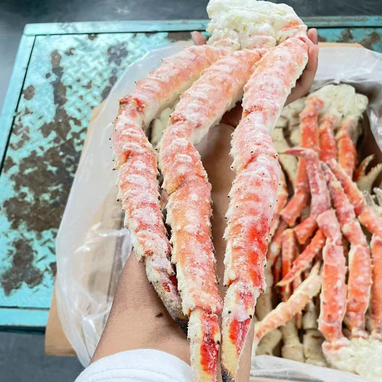 Russian King Crab Frozen Crab Legs, Crab Meat, Seafood, Ready-Made Frozen, Original Imported Frozen Batch of Crab Legs