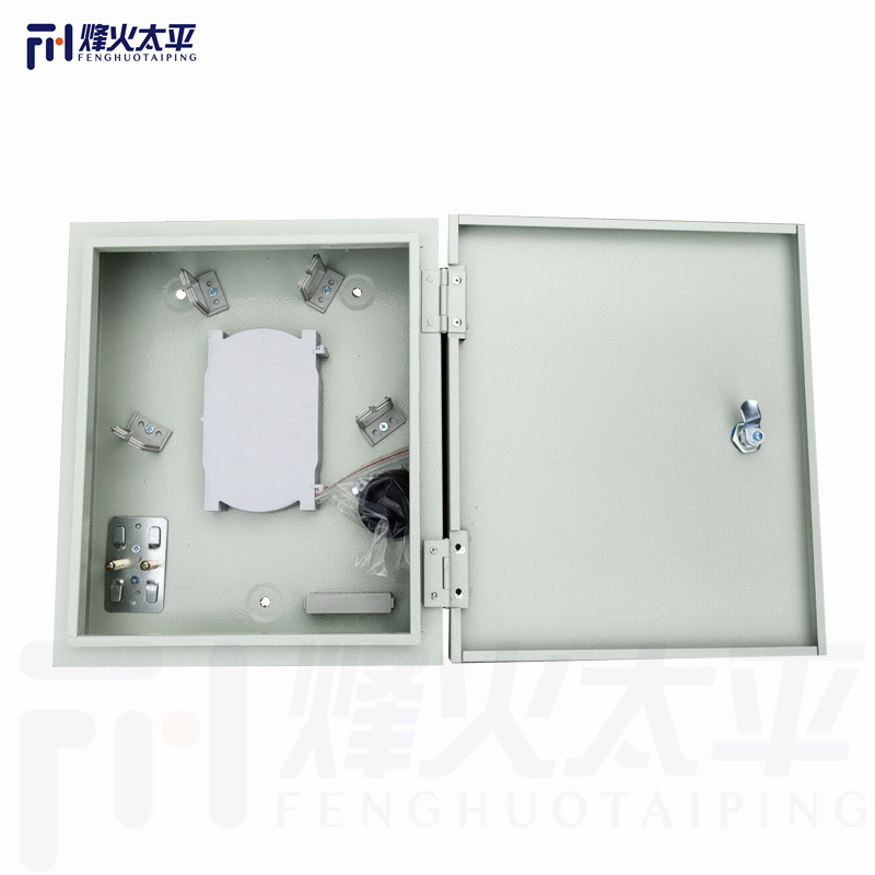 Customized Ftth Metal Optical Fiber Distribution Box Odf Optical Cable Splitter Box 12 Core 16 Core 24 Core Terminal Entry