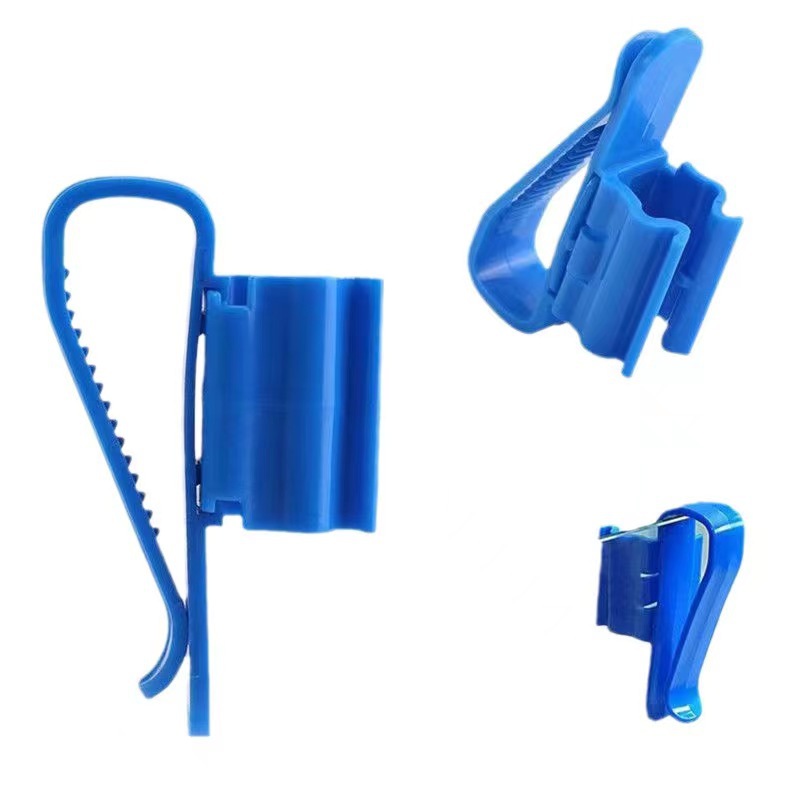 Aquarium water changer hose fixing clamp water pipe clamp fish tank bracket pumping pipe clamp black and blue two accessories