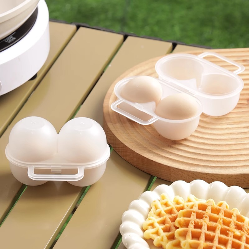 Outdoor Portable Egg Carton Anti-Fall Egg Storage Box Travel Shock-Proof Camping Style Anti-Shattering Egg Tray Breakfast Egg Carton