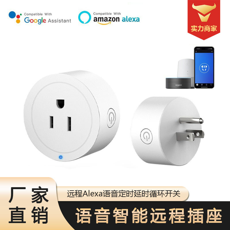 Us Standard Smart Socket App Remote Alexa Voice Timing Delay Cycle Switch 10A Smart Socket Remote