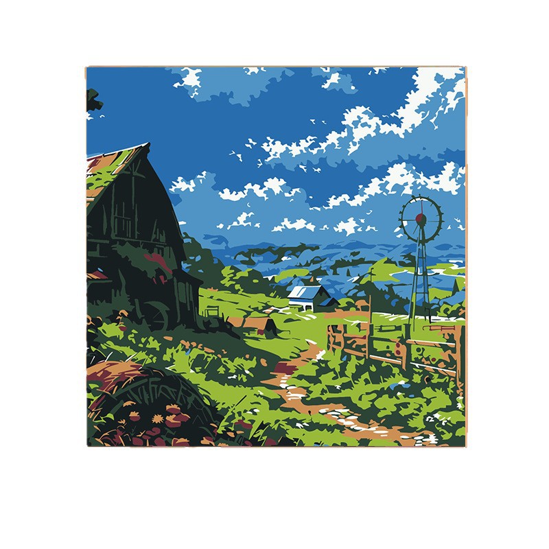 New Digital Oil Painting DIY Coloring Painting for Children, Cartoon Animation Coloring, Handmade Decorative Painting for Living Room Wholesale