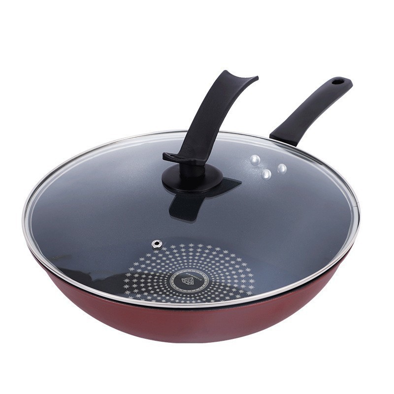 Factory direct non-stick frying pan household drill pot gifts wholesale gas stove induction cooker universal cooking pot