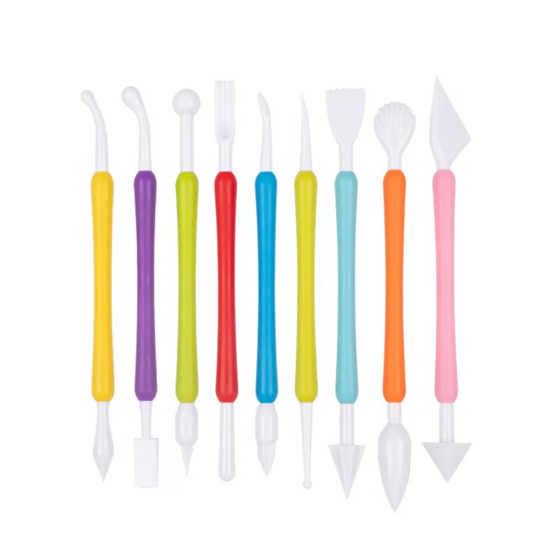 Manufacturer Produces Nine-Piece Cake Fondant Carving Knife Cutting Tool Clay Tool Baking Tool Set