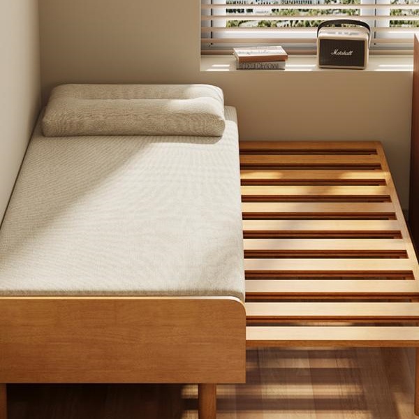 Складной диван-кровать из массива дерева, двухцелевой, выдвижной, для небольших квартир, в гостиной, кабинете, двуспальная, многофункциональная кровать для ночевки