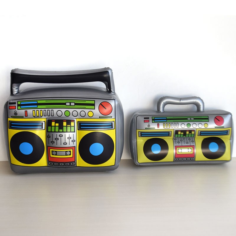 Cross-Border Environmentally Friendly Pvc Party Entertainment Stage Props Kidsren's Artificial Guitar Musical Instrument Toy Inflatable Microphone