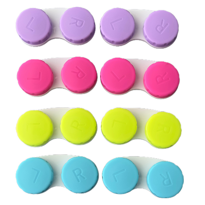 Прямые поставки качественный футляр для контактных линз двойная коробка цветные одноразовые футляры двойная коробка оптовая однотонная