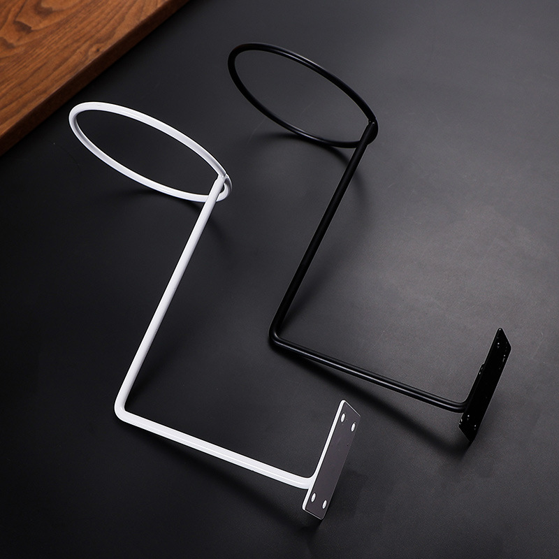 Wrought Iron Clothes and Hood Storage Rack Wall-mounted Bicycle Motorcycle Helmet Display Rack Shangchao Football Basketball Display Rack