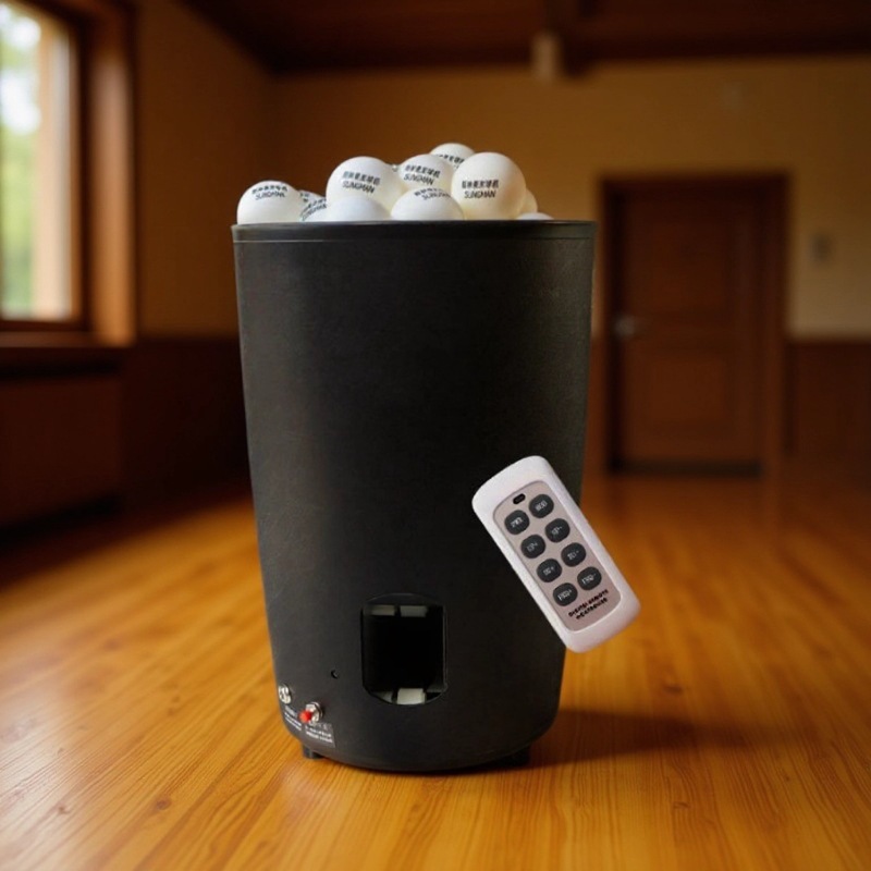 Автоматическая машина для подачи мячей в настольном теннисе с пультом, регулируемая скорость, перезаряжаемая, портативная, популярное фитнес-оборудование