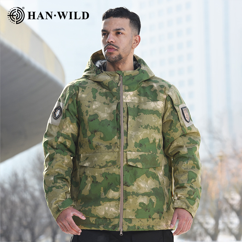 Hanye Heat Reflective Tactical Cotton Jacket for Men and Women Winter Outdoor Camouflage Warm Windbreaker Military Fans Battlefield Cotton Clothing Wholesale