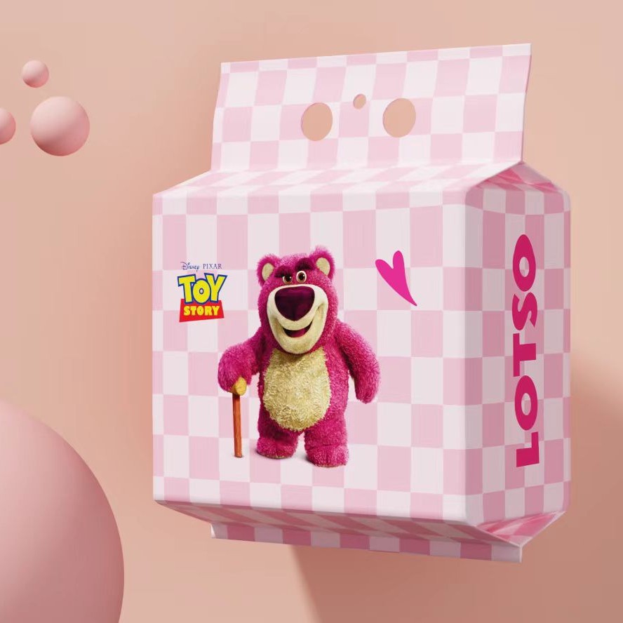 Face Wash Towel Strawberry Bear Pull-Out Type Thickened Disposable Wall-Mounted Cotton Soft Towel Face Wash Towel Face Wipe Towel Wholesale