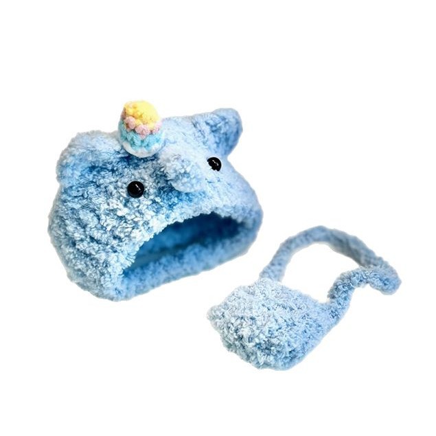 Finished Japanese Style Cartoon Cute Plush Vegetable Animal Hat Hood Handmade Doll Accessories Material